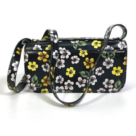 BALENCIAGA Shoulder Bag 674693 leather black GOSSIP gossip flower Women Used Authentic