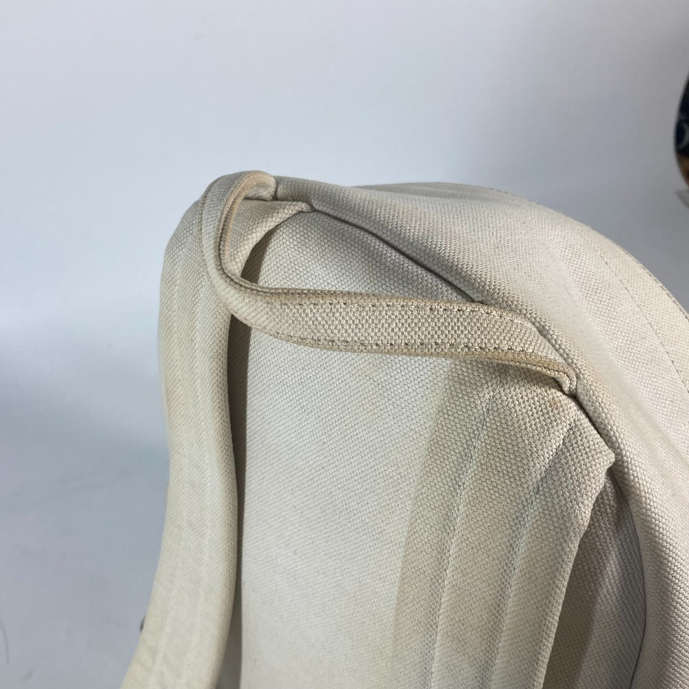 BALENCIAGA Backpack 552374 canvas white Everyday logo mens(Unisex) Used Authentic