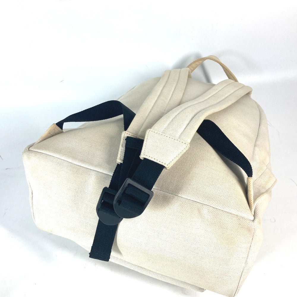 BALENCIAGA Backpack 552374 canvas white Everyday logo mens(Unisex) Used Authentic