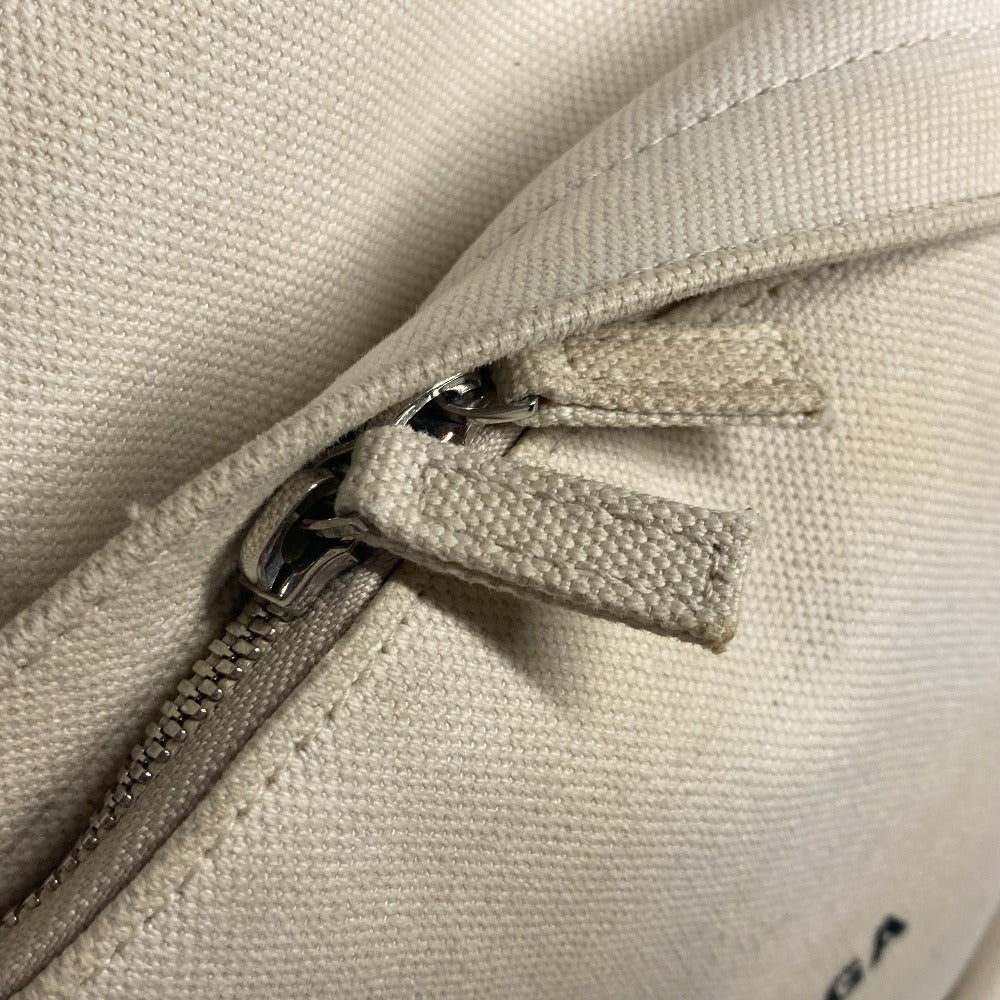 BALENCIAGA Backpack 552374 canvas white Everyday logo mens(Unisex) Used Authentic