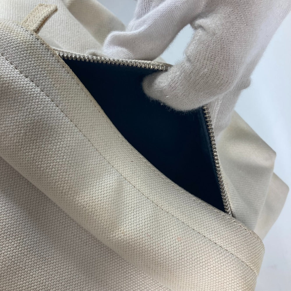 BALENCIAGA Backpack 552374 canvas white Everyday logo mens(Unisex) Used Authentic