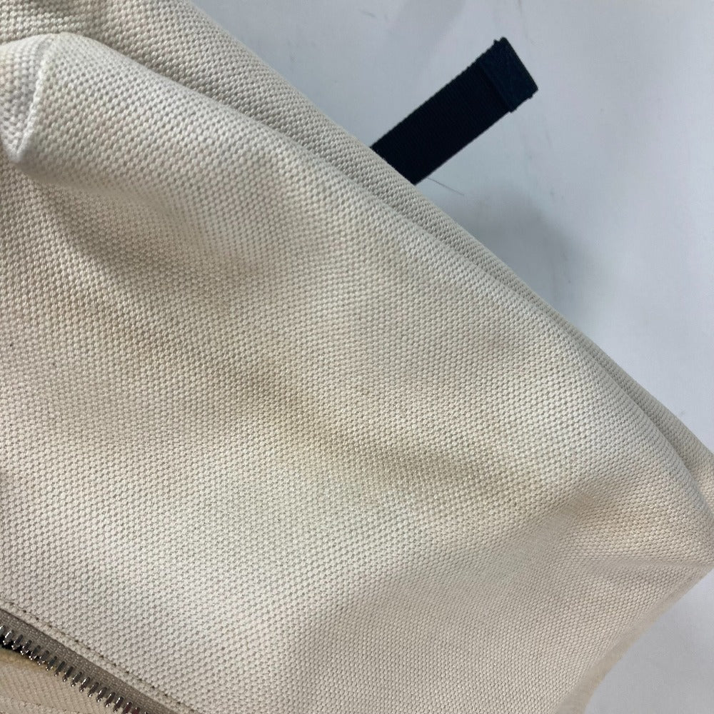 BALENCIAGA Backpack 552374 canvas white Everyday logo mens(Unisex) Used Authentic
