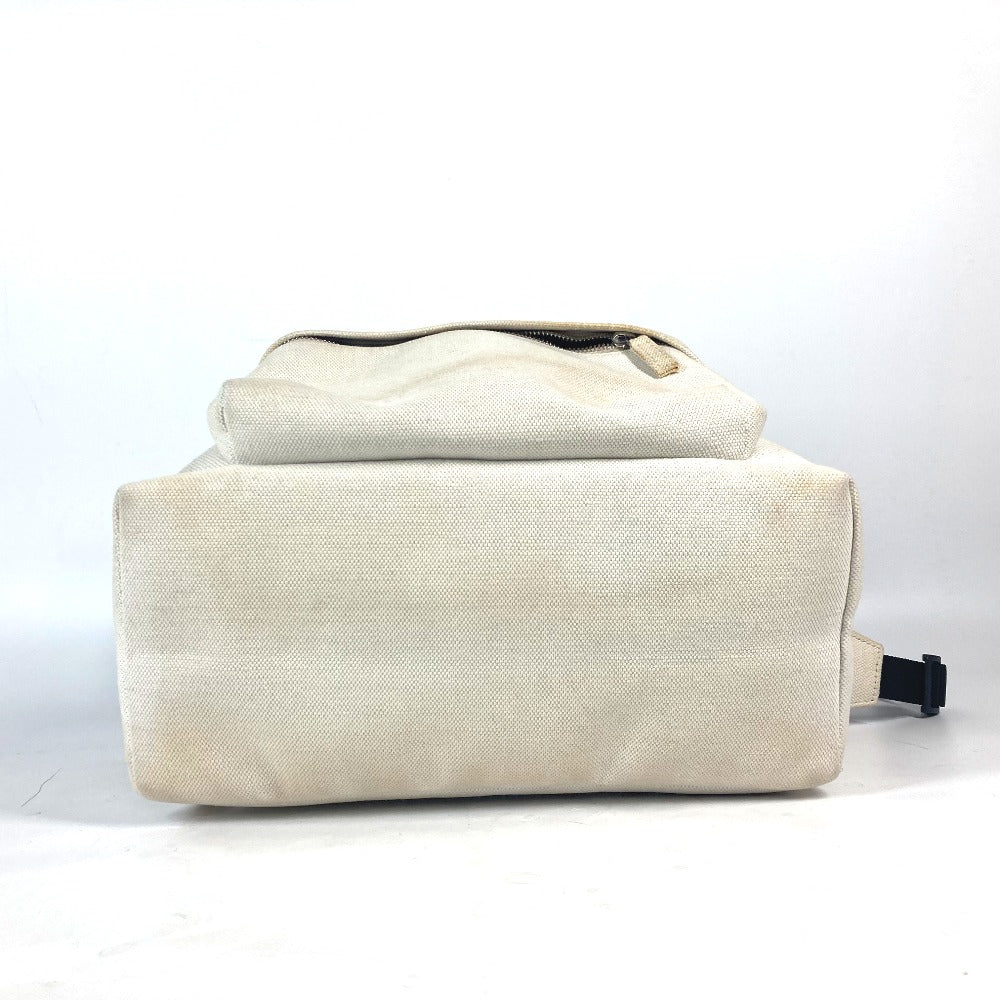 BALENCIAGA Backpack 552374 canvas white Everyday logo mens(Unisex) Used Authentic