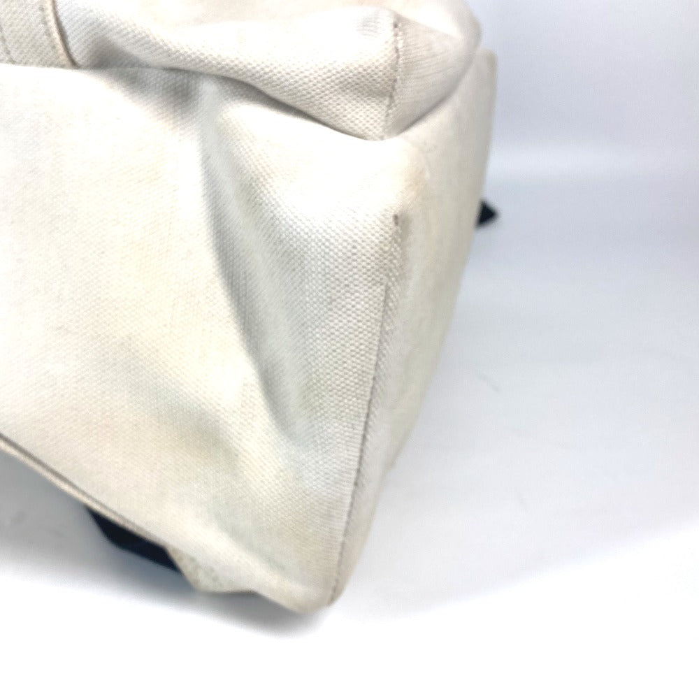 BALENCIAGA Backpack 552374 canvas white Everyday logo mens(Unisex) Used Authentic