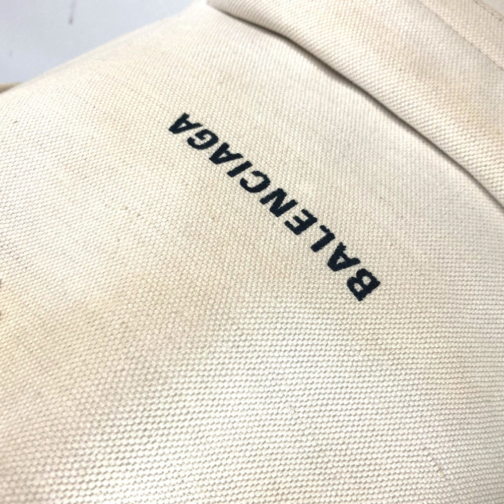 BALENCIAGA Backpack 552374 canvas white Everyday logo mens(Unisex) Used Authentic