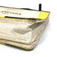 BALENCIAGA Shoulder Bag 339937 Leather / coated canvas yellow Navy Pochette Women Used Authentic