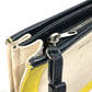 BALENCIAGA Shoulder Bag 339937 Leather / coated canvas yellow Navy Pochette Women Used Authentic