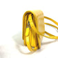 BALENCIAGA Shoulder Bag 592898 leather yellow Bag 2WAY bag clutch bag B logo Women Used Authentic