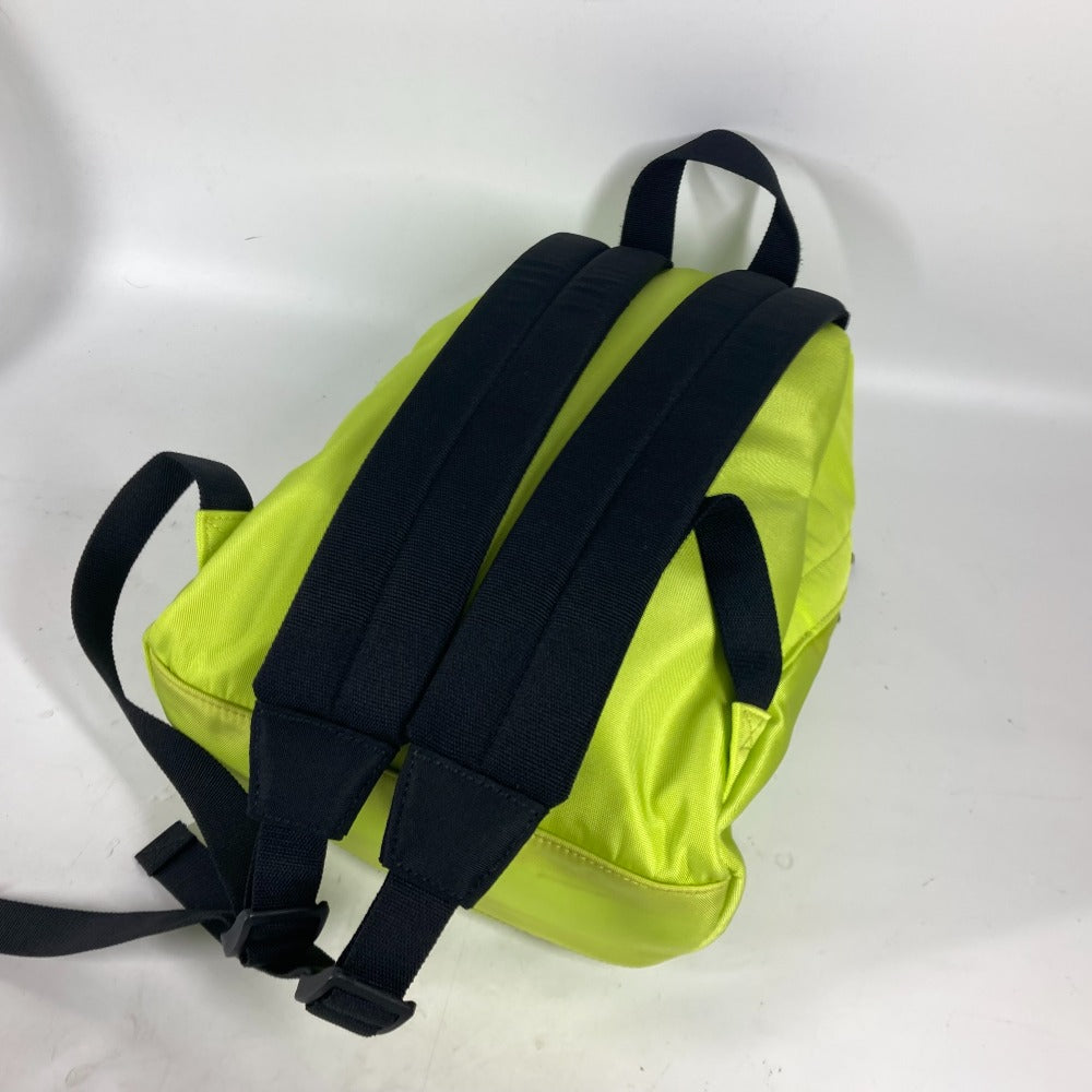 BALENCIAGA Backpack 558163 Nylon canvas yellow Explorer logo mens(Unisex) Used Authentic