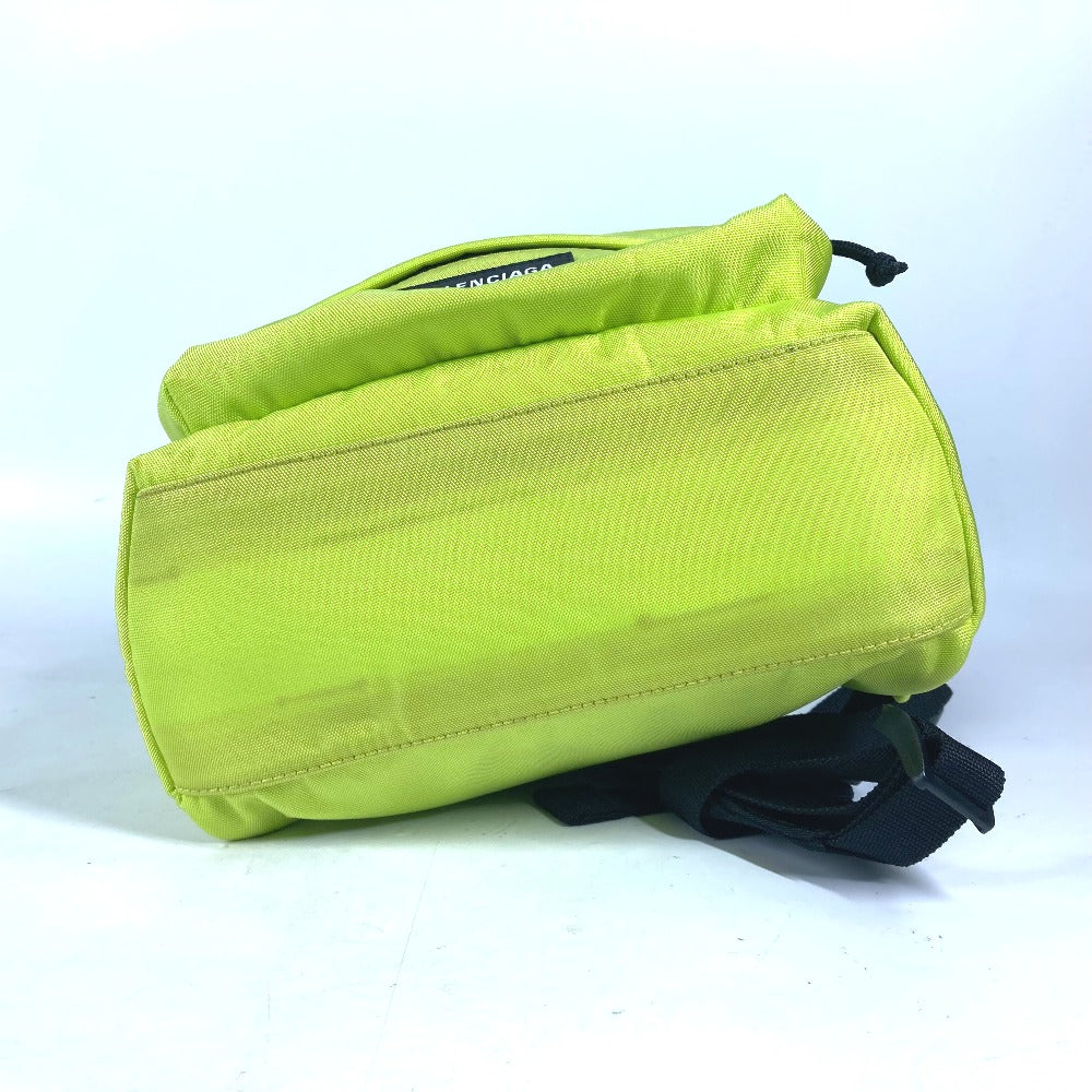 BALENCIAGA Backpack 558163 Nylon canvas yellow Explorer logo mens(Unisex) Used Authentic