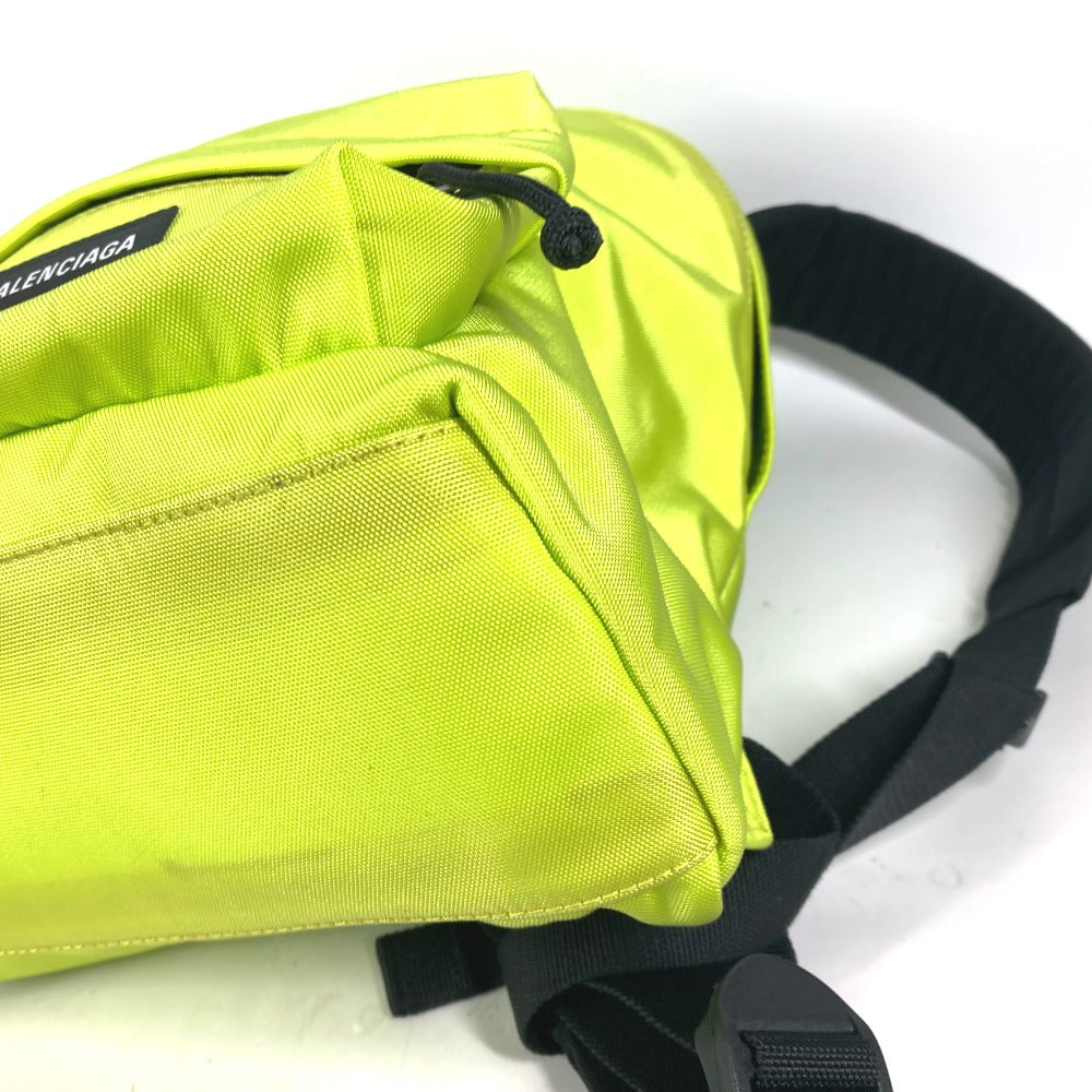 BALENCIAGA Backpack 558163 Nylon canvas yellow Explorer logo mens(Unisex) Used Authentic