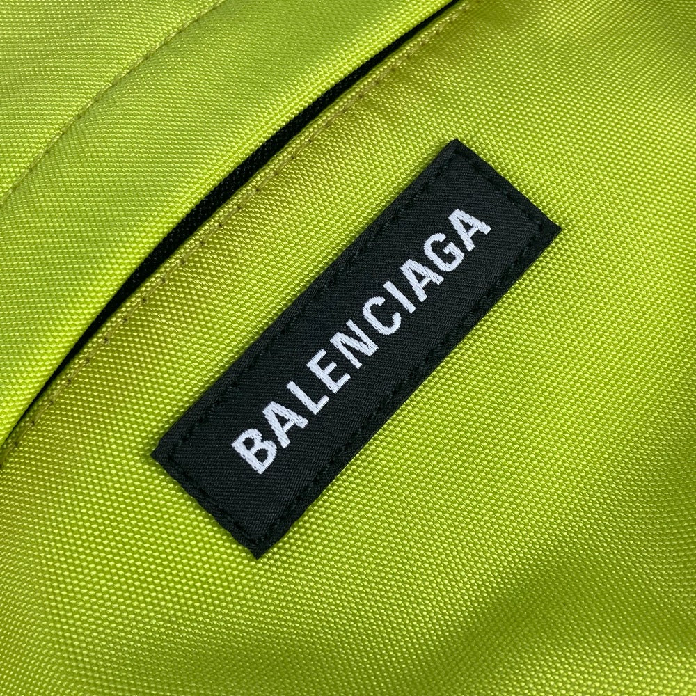 BALENCIAGA Backpack 558163 Nylon canvas yellow Explorer logo mens(Unisex) Used Authentic