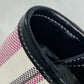 BALENCIAGA Handbag 671404 Leather, Raffia pink stripe BARBES SMALL