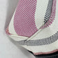 BALENCIAGA Handbag 671404 Leather, Raffia pink stripe BARBES SMALL