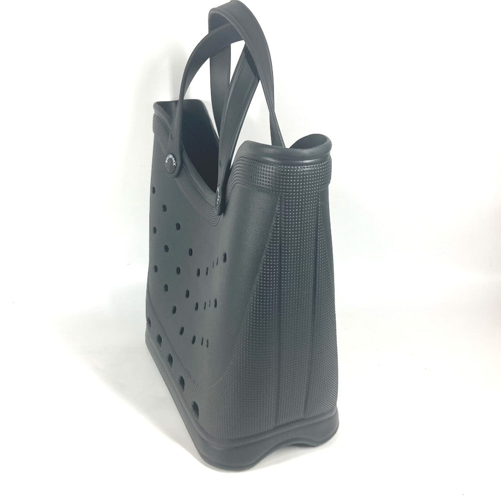 BALENCIAGA Tote Bag 702266 rubber black Crocs collaboration Rubber Large Tote Bag