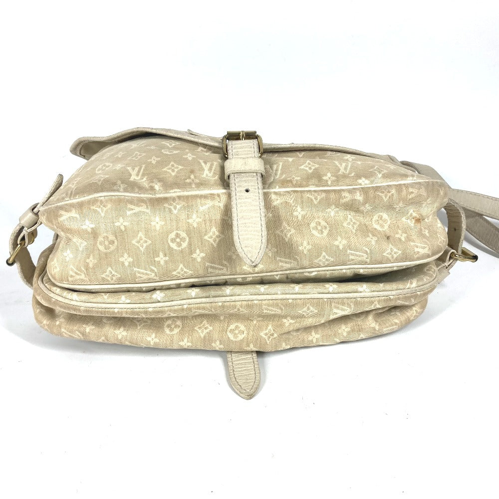 LOUIS VUITTON Shoulder Bag M95314 Monogram Mini-LinCanvas beige Monogram mini run Saumur 30 Women Used Authentic