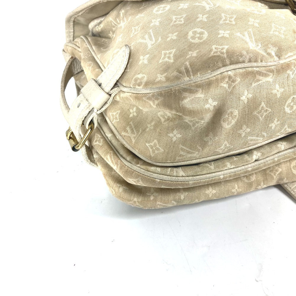 LOUIS VUITTON Shoulder Bag M95314 Monogram Mini-LinCanvas beige Monogram mini run Saumur 30 Women Used Authentic