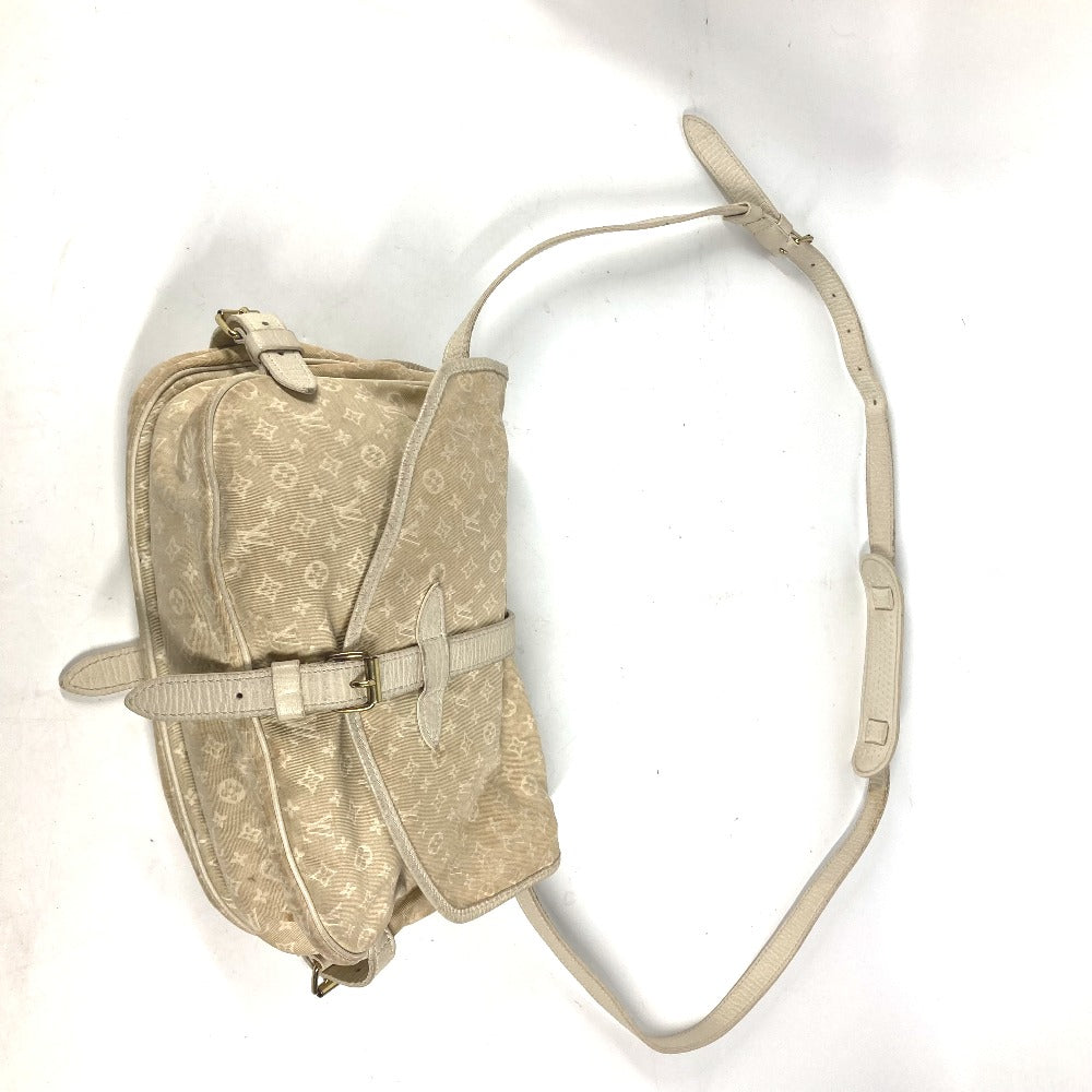 LOUIS VUITTON Shoulder Bag M95314 Monogram Mini-LinCanvas beige Monogram mini run Saumur 30 Women Used Authentic