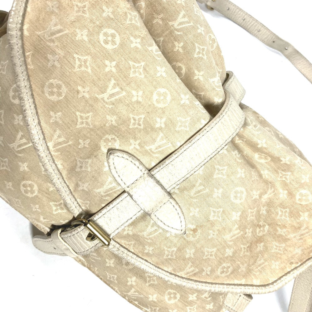 LOUIS VUITTON Shoulder Bag M95314 Monogram Mini-LinCanvas beige Monogram mini run Saumur 30 Women Used Authentic