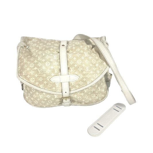 LOUIS VUITTON Shoulder Bag M95314 Monogram Mini-LinCanvas beige Monogram mini run Saumur 30