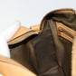 FENDI Shoulder Bag Leather Beige Gold