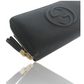 GUCCI SOHO INTERLOCKING ROUND ZIP WALLET