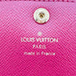 LOUIS VUITTON Long Wallet Purse M60136 Monogram canvas Brown x rouge 2 fold long wallet Monogram Portefeuille Emily Women Used Authentic