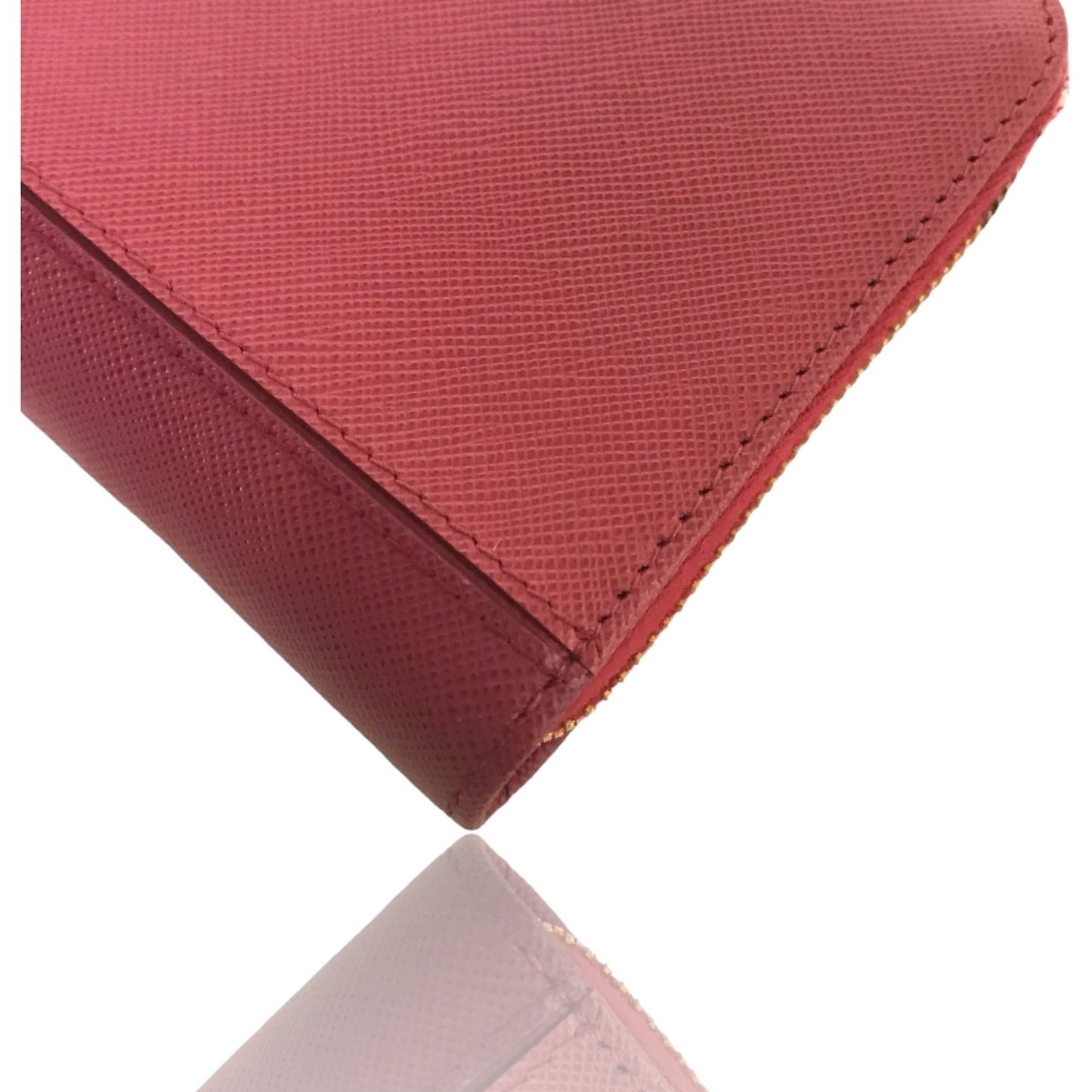PRADA SAFFIANO ROUND ZIP WALLET