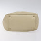 CHANEL Camelia Two Way Shoulder Bag Leather Ivory CC