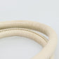 PRADA Hand Bag Vitello Daino Leather White Gold