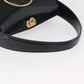 FENDI Hand Bag Leather Black Gold