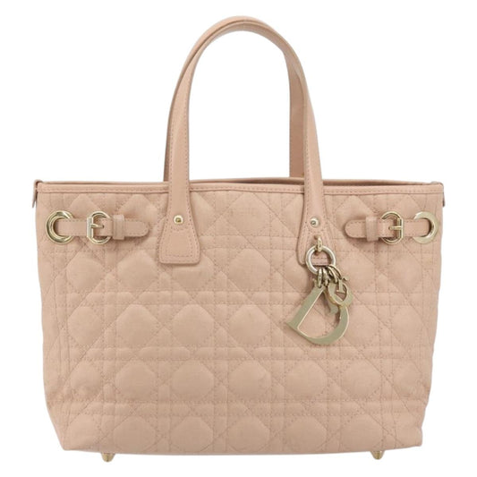 Christian Dior Canage Panarea Hand Bag Coated Canvas Pink