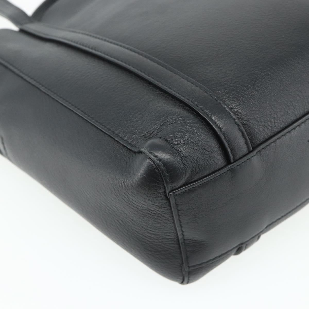 BALENCIAGA Two Way Mini Tote Bag Black Silver