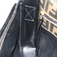 FENDI Zucca Canvas Shoulder Bag Black Brown