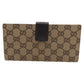 GUCCI GG Long Wallet Brown Beige Canvas Women Used
Authentic
