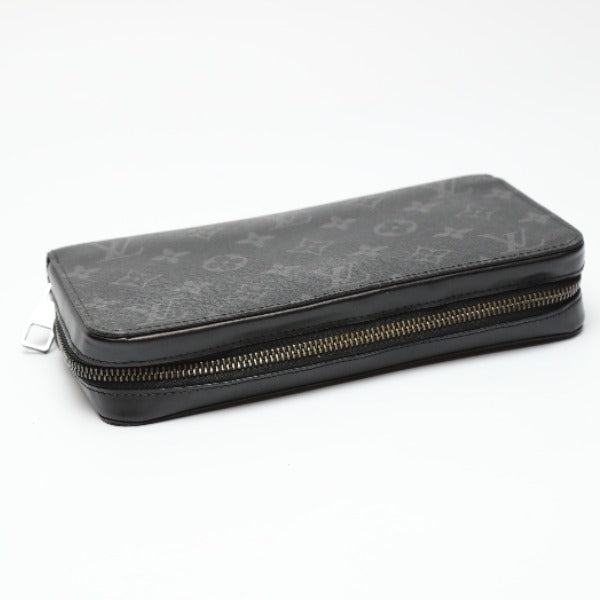 LOUIS VUITTON Long Wallet Purse M61698 Monogram canvas black Zippy XL Eclipse Clutch bag mens Used Authentic