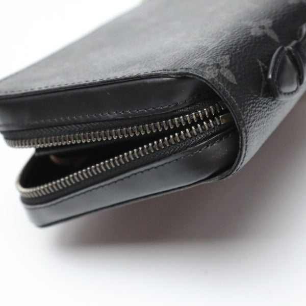 LOUIS VUITTON Long Wallet Purse M61698 Monogram canvas black Zippy XL Eclipse Clutch bag mens Used Authentic