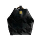 CELINE Shoulder Bag Calfskin black Arc de Triomphe Motif Circle Metal Women Used Authentic