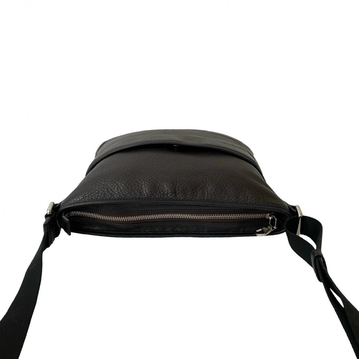 LOEWE Shoulder Bag Leather, Nylon Brown Anagram logo Women Used Authentic