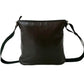 LOEWE Shoulder Bag Leather, Nylon Brown Anagram logo Women Used Authentic