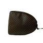 CELINE Boston Duffel bag Leather, PVC black Macadam Blason Triomphe Pattern Women Used Authentic