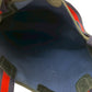 GUCCI Tote Bag Leather, PVC Navy GG logo Metal Sherry line Women Used Authentic