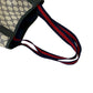 GUCCI Tote Bag Leather, PVC Navy GG logo Metal Sherry line Women Used Authentic