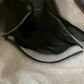 GUCCI Shoulder Bag leather black Bamboo