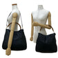 GUCCI Shoulder Bag leather black Bamboo