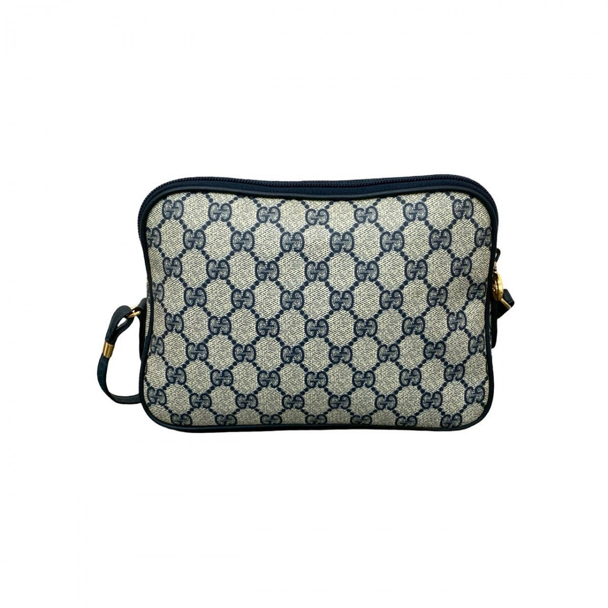 GUCCI Shoulder Bag leather Navy