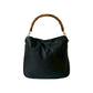 GUCCI Handbag leather black Bamboo Women Used Authentic