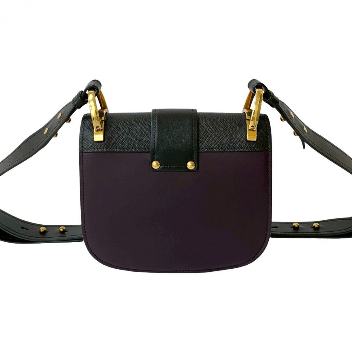 PRADA Shoulder Bag leather black Kaye