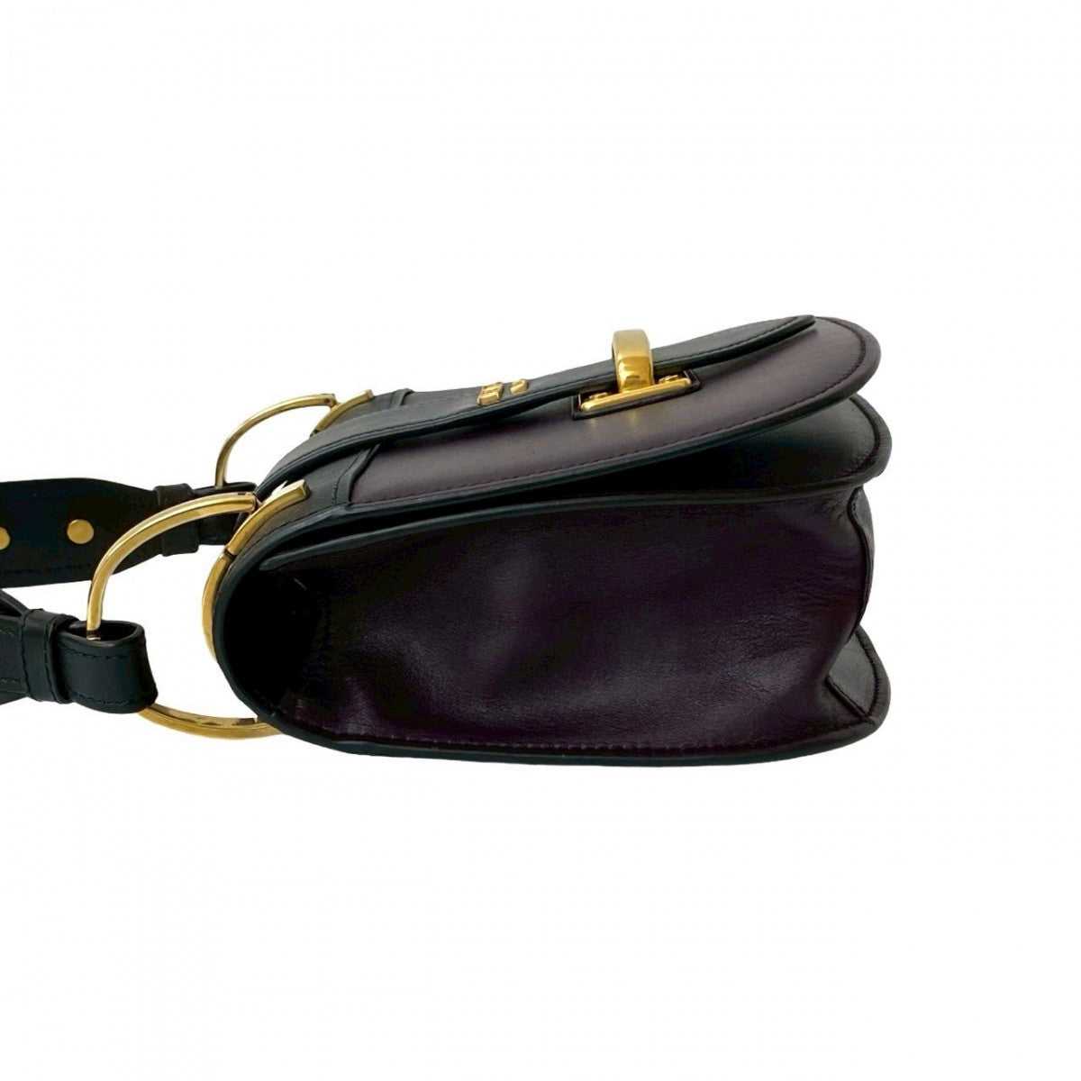 PRADA Shoulder Bag leather black Kaye