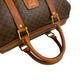 CELINE Handbag Leather, PVC Brown Macadam Blazon Pattern Triomphe logo Women Used Authentic